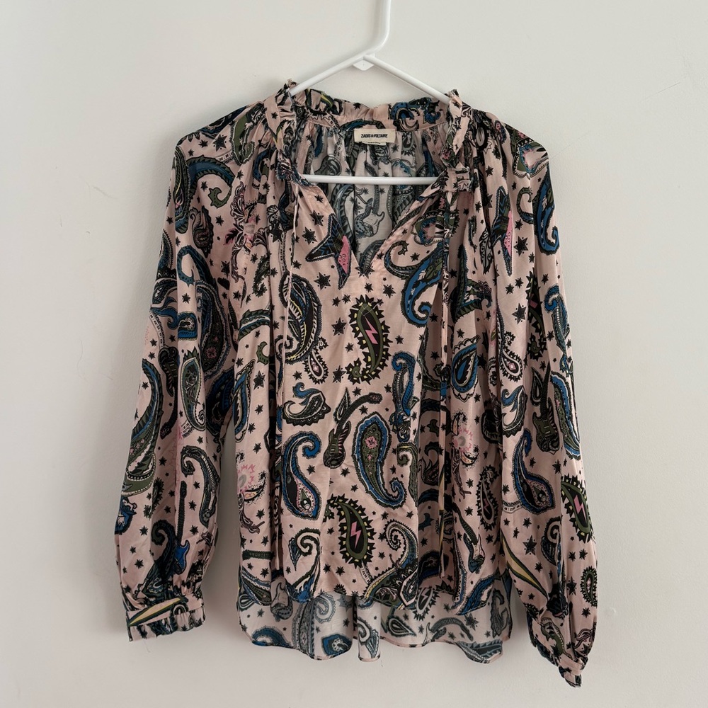 Zadig & Voltaire Theresa Print Paisley Blouse